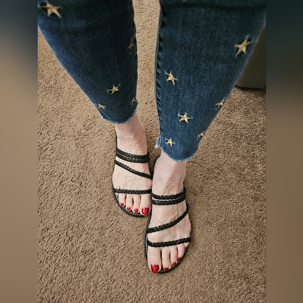 Black Strappy Sandals